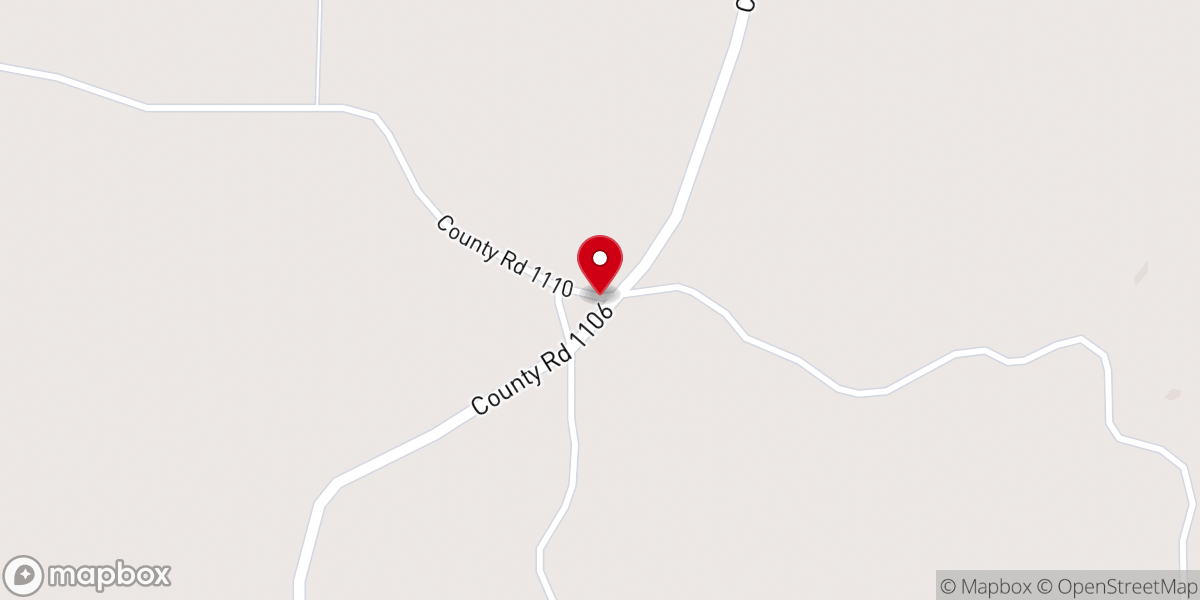 Map showing location of Beulah Baptist Church