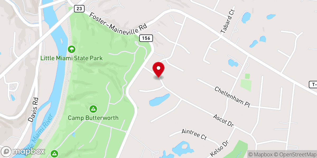 Map showing location of Harmony Unitarian Universalist Church