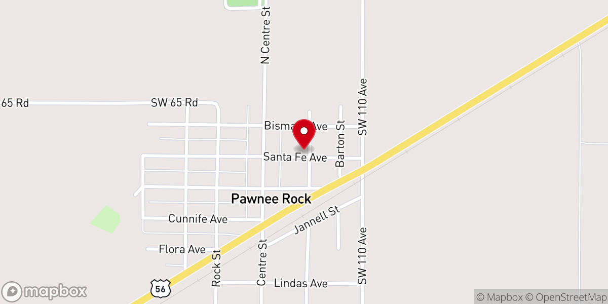Map showing location of New Jerusalem Church