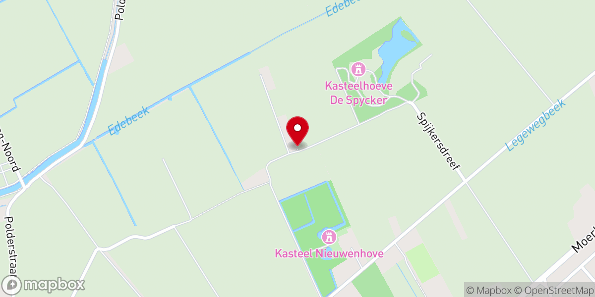 Map showing location of Mariakapel Roos Lamotens