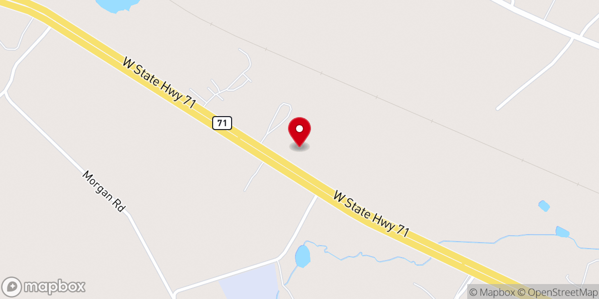 Map showing location of First Baptist Church of La Grange