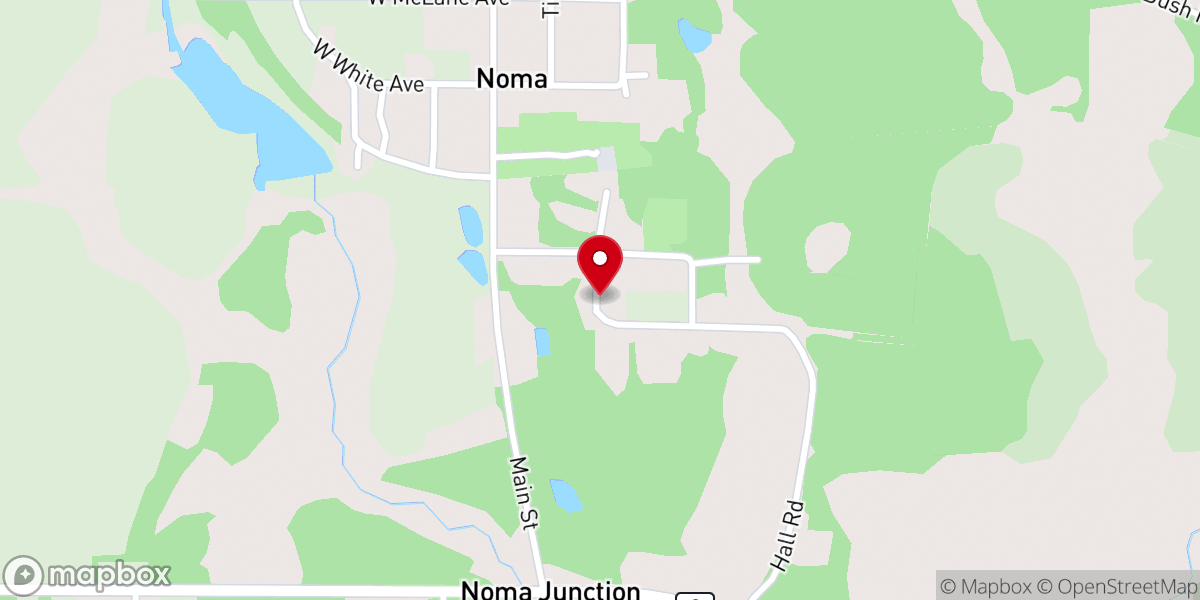 Map showing location of St. Mark AME Church