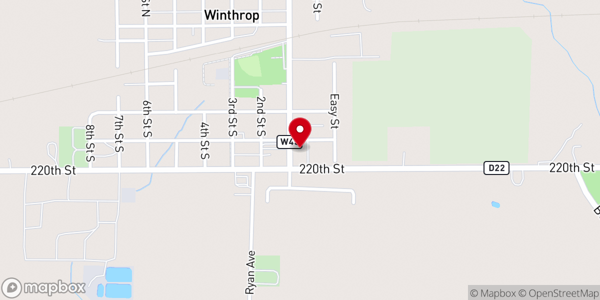 Map showing location of St. Patrick’s Parish Center