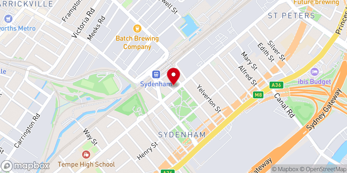 Map showing location of Australian Pentecostal Church