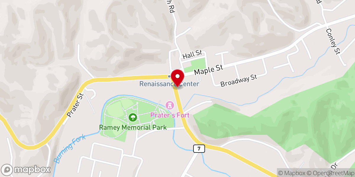 Map showing location of RadioShack