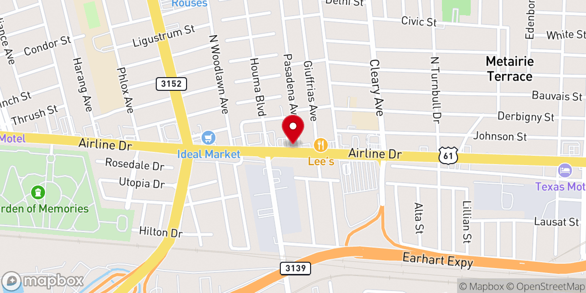 Map showing location of Amor Viviente