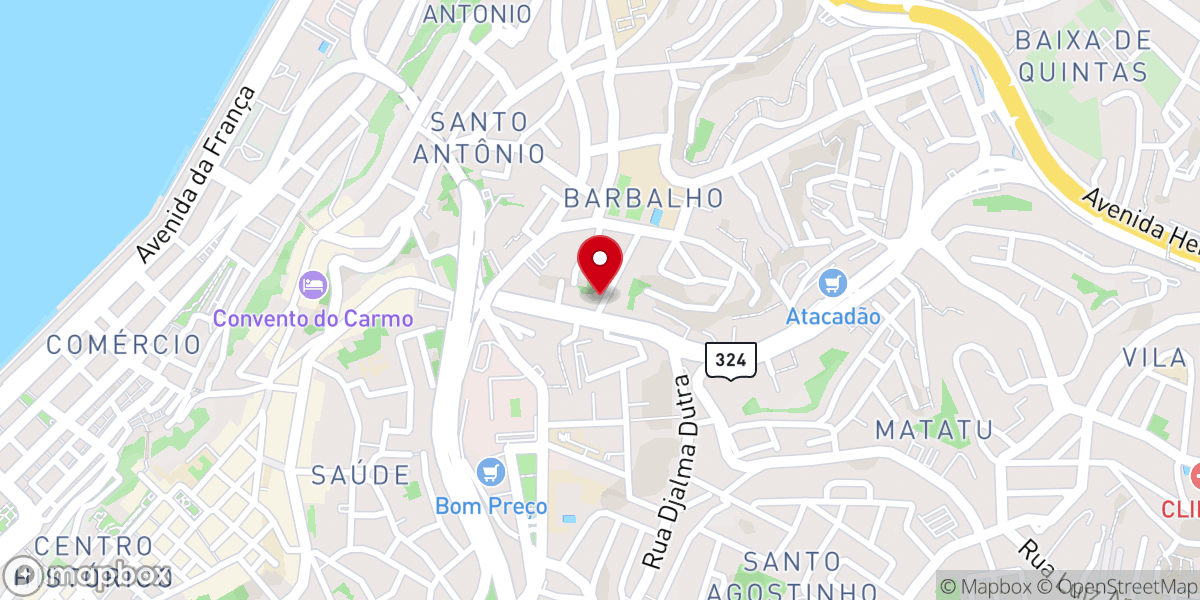 Map showing location of Igreja Evangelica Assembleia De Deus Em Salvador