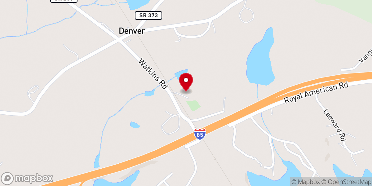 Map showing location of Fairview AME Church
