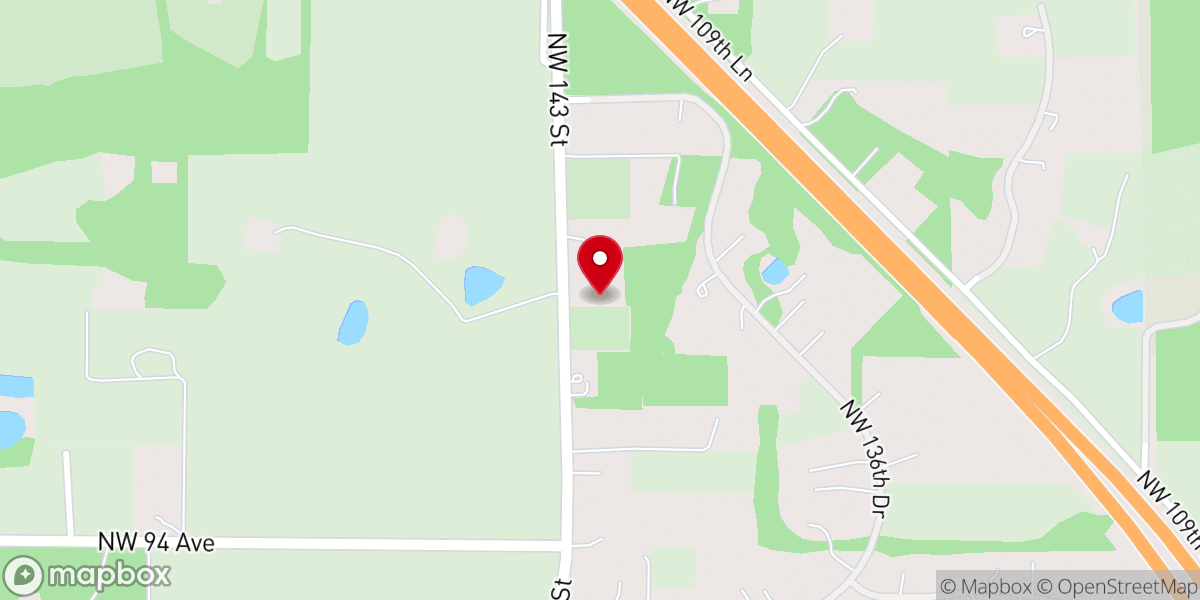 Map showing location of Mt. Nebo United Methodist Church