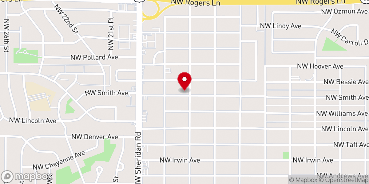 Map showing location of First Church of God