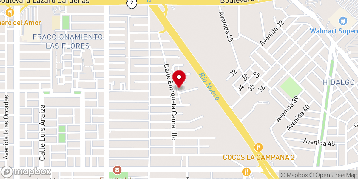 Map showing location of Templo Sion del Cladic