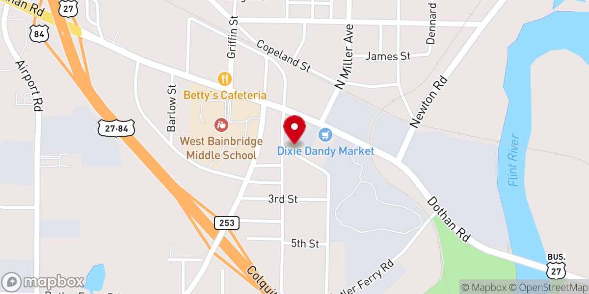 Map showing location of First African Church-W Bnbrdg