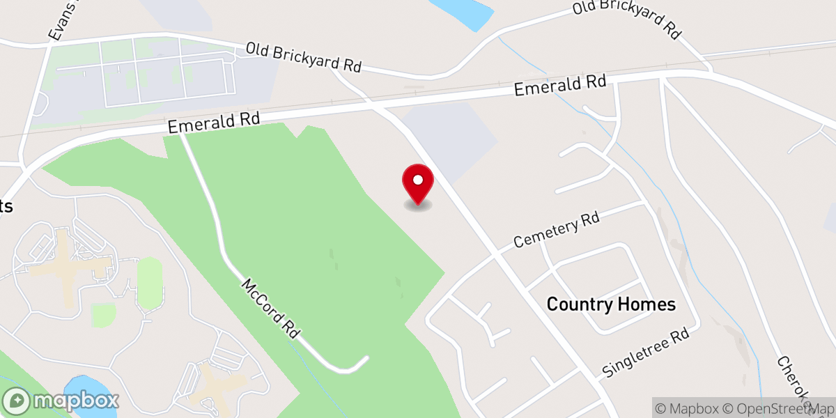 Map showing location of New Faith Tabneracle Church