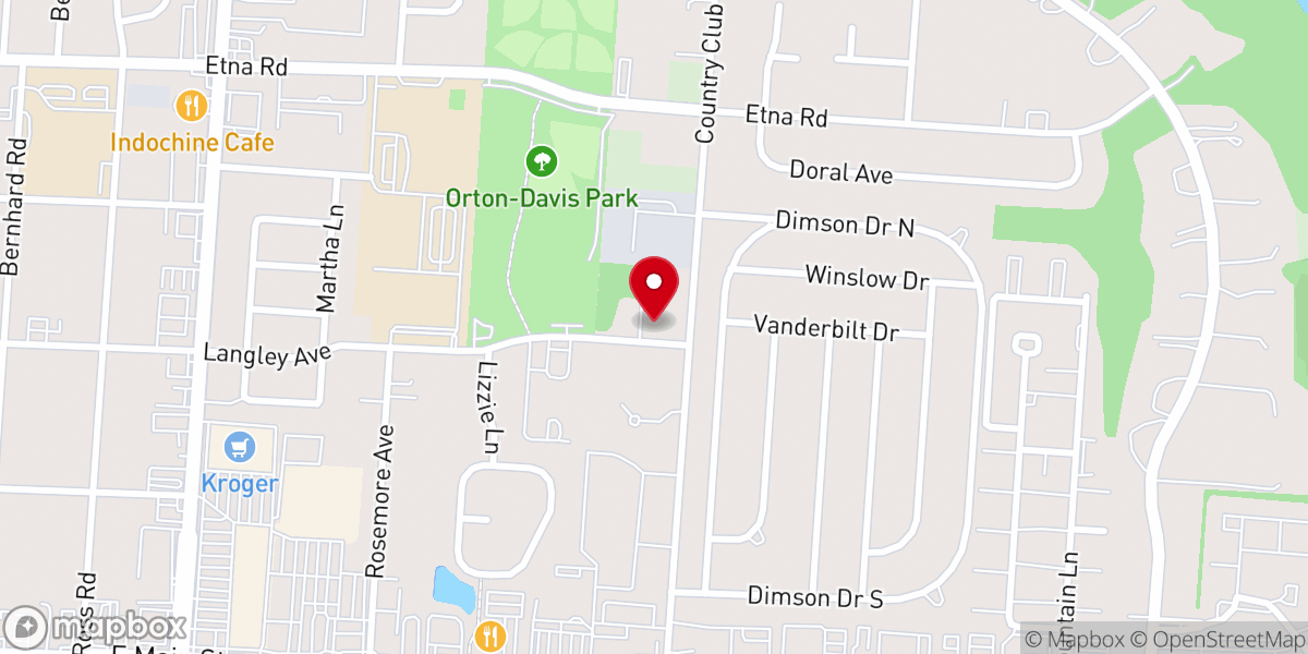 Map showing location of City of Refuge Baptist Church