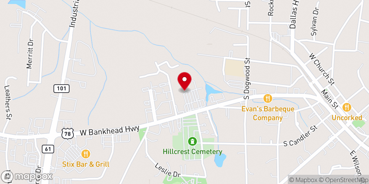 Map showing location of Kingdom Dominion Church