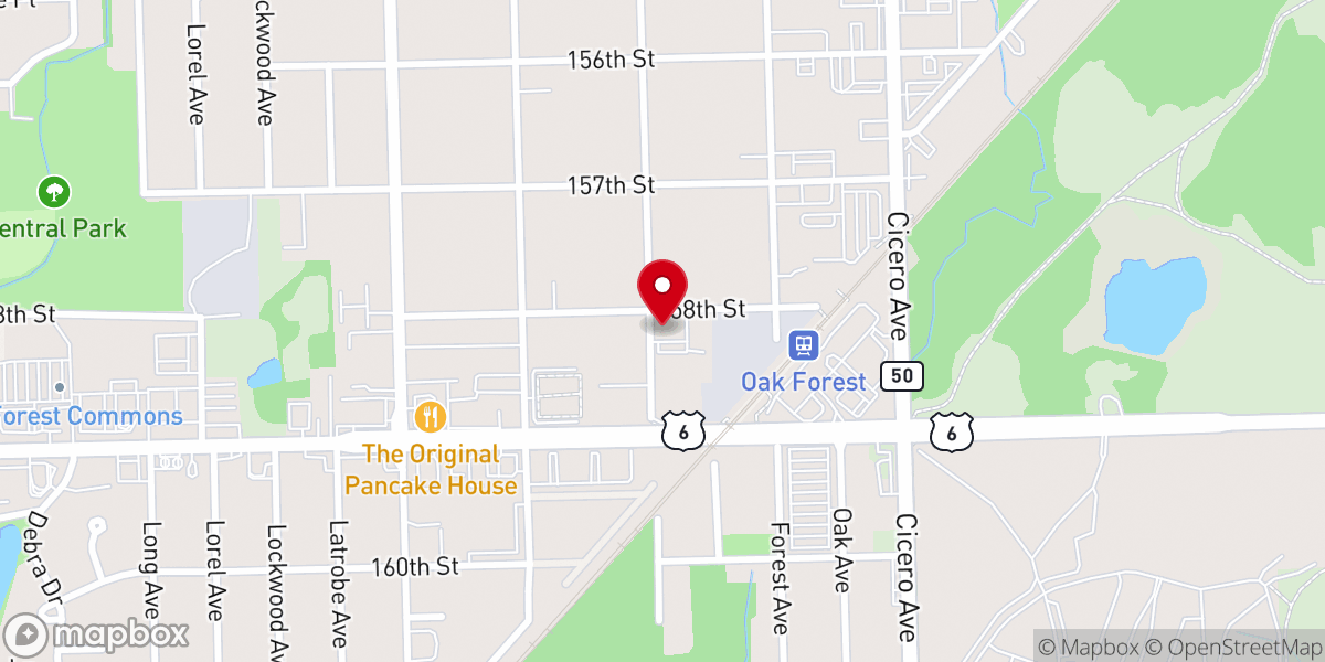 Map showing location of Redeemer Lutheran Church
