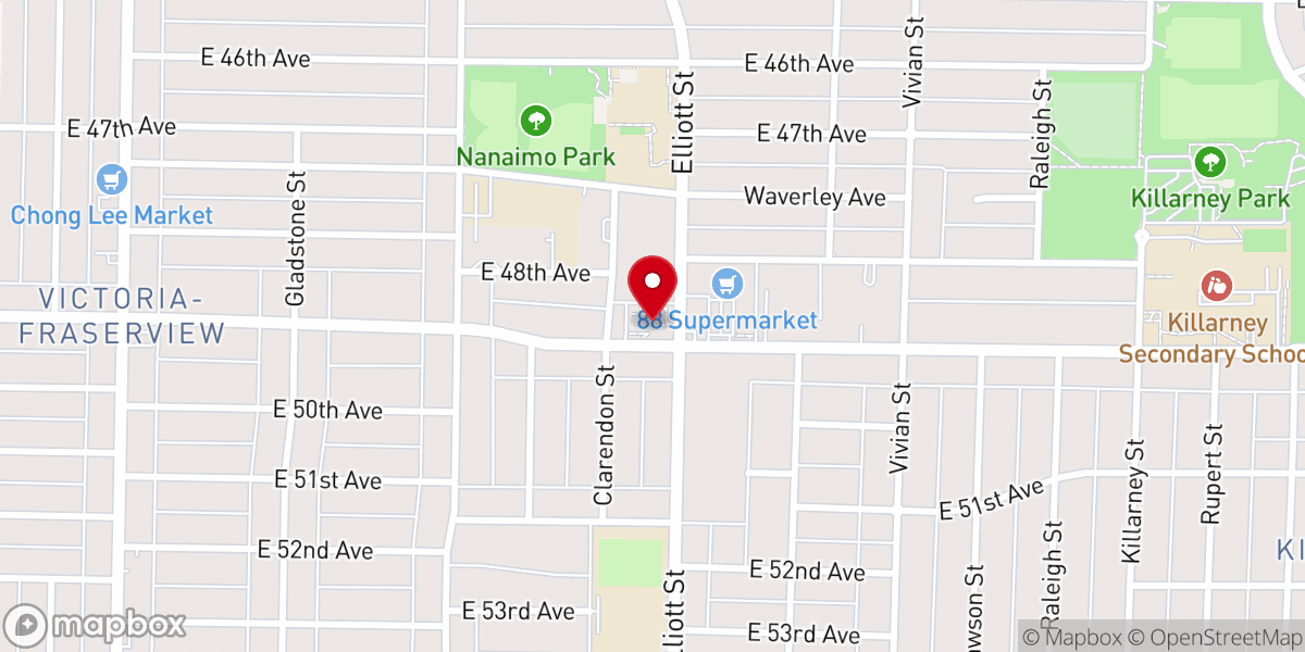 Map showing location of Iglesia El Redentor