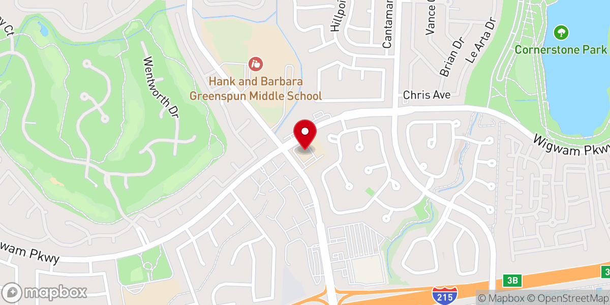 Map showing location of Green Valley Lutheran School