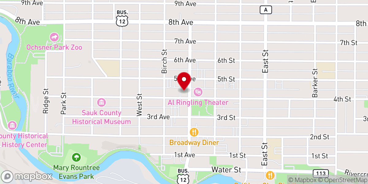 Map showing location of First United Methodist Church