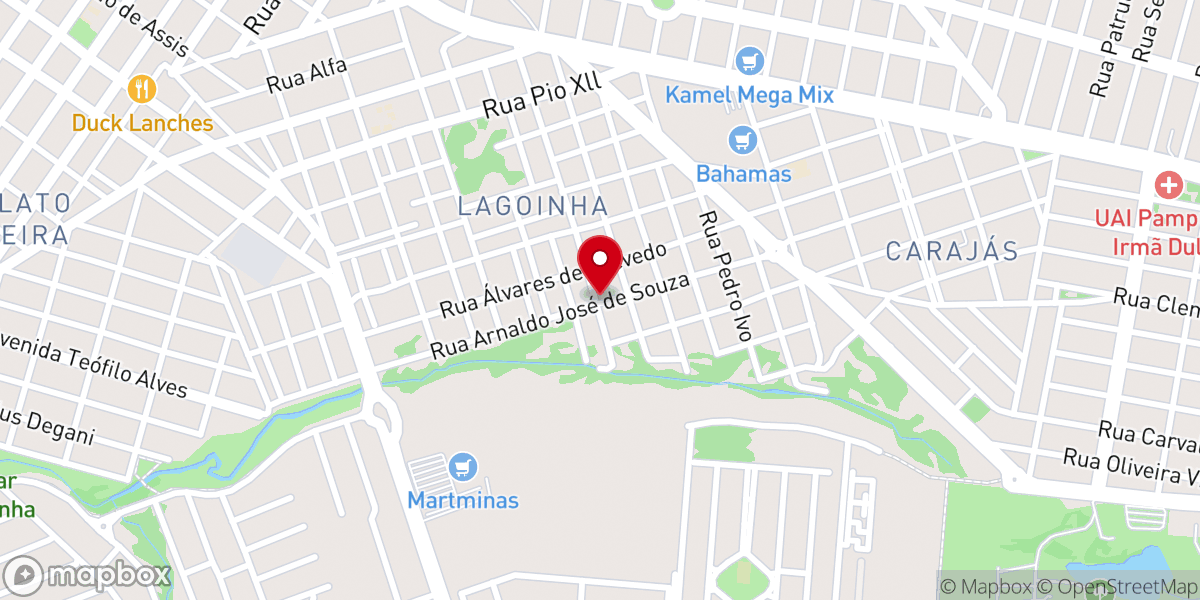 Map showing location of Igreja pentecostal De Cristo