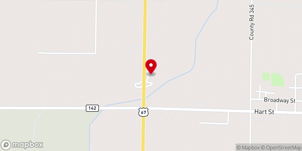 Map showing location of Fowler-Sullivan Memorial Chapel Inc
