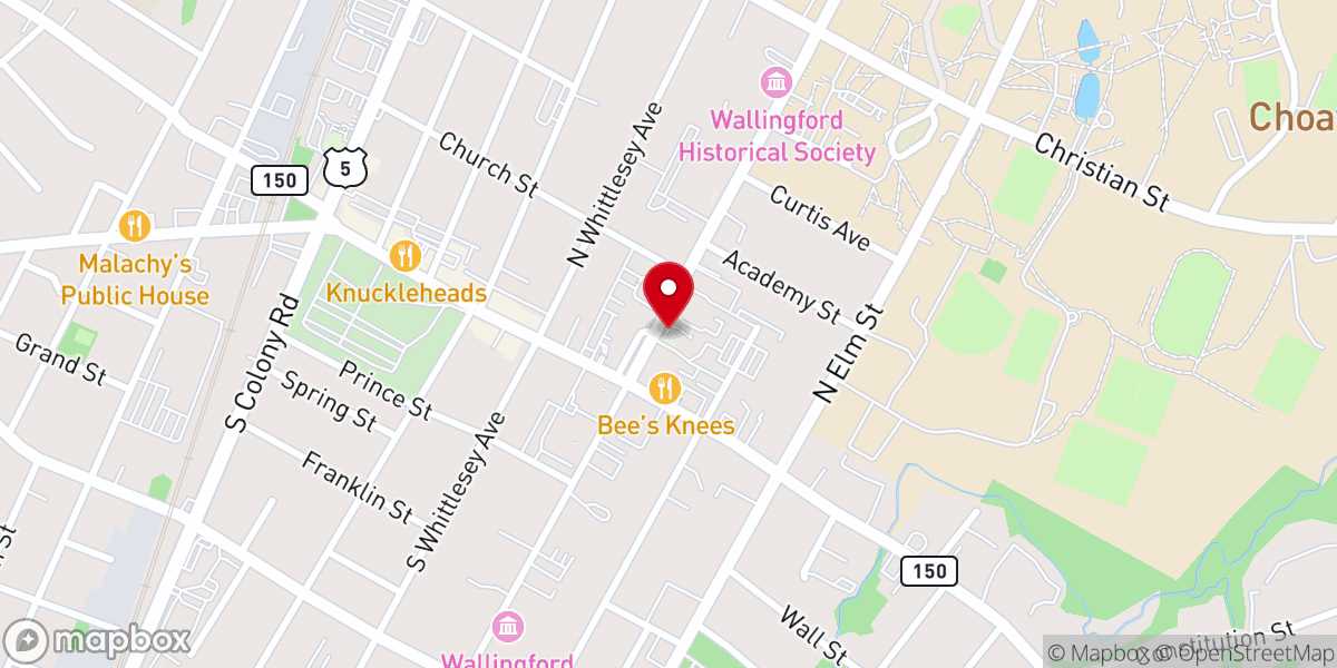 Map showing location of St Paul's Episcopal Church