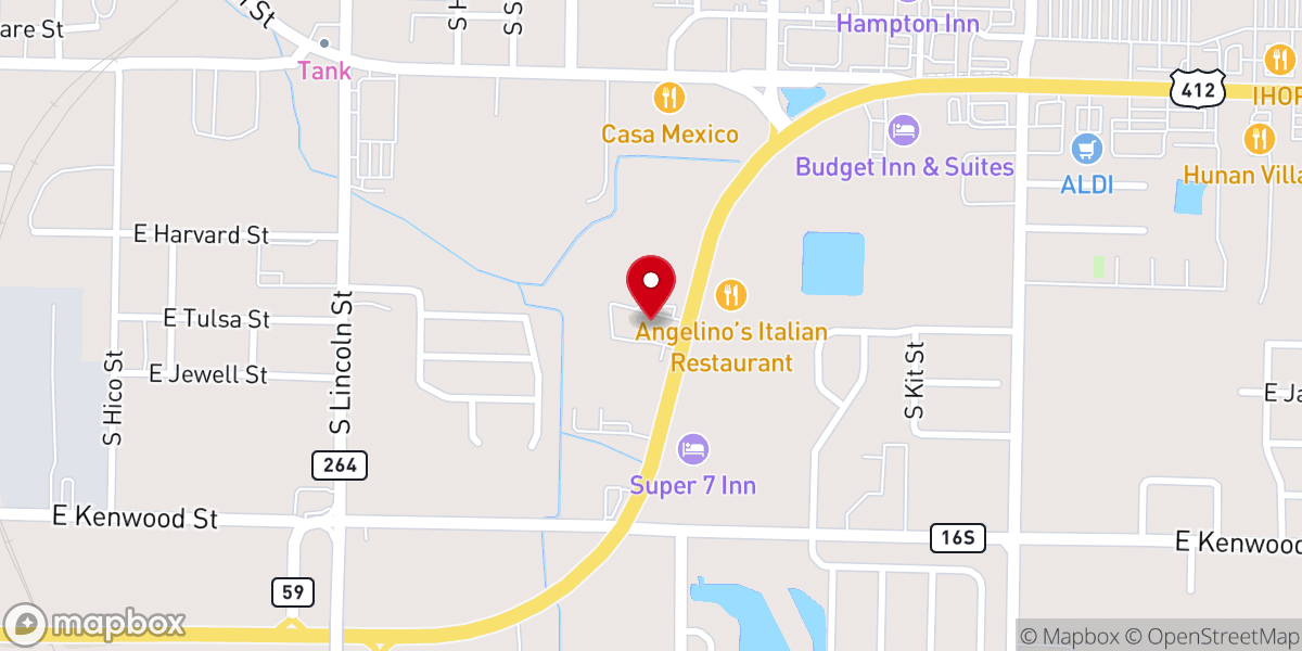 Map showing location of Saint Mary Catholic Church