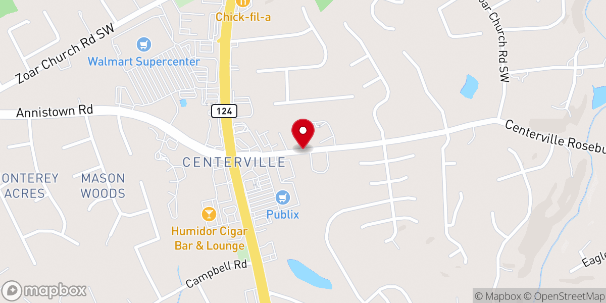 Map showing location of Love & Faith Ministries