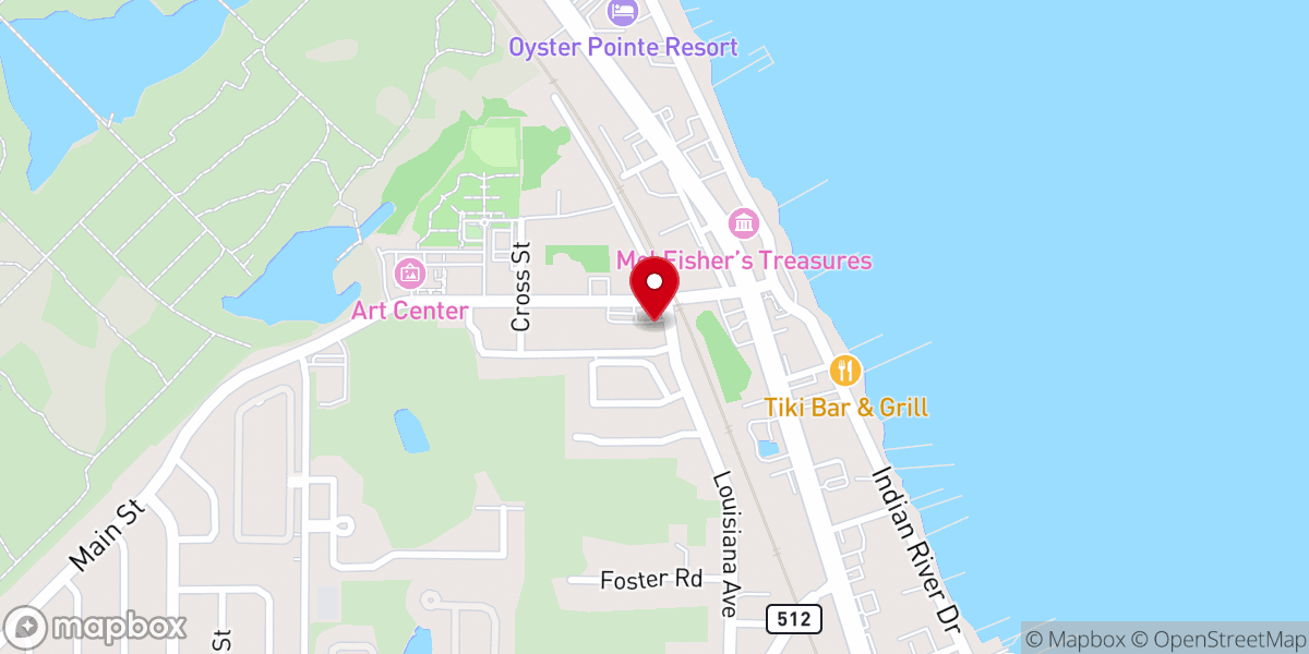 Map showing location of Sebastian United Methodist Church