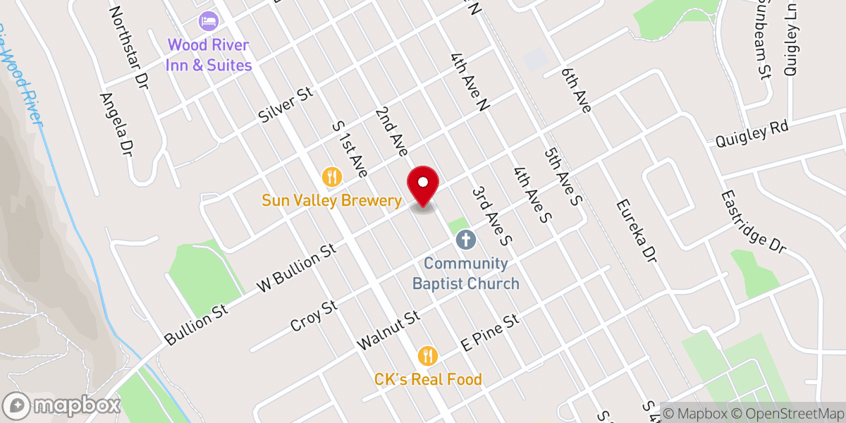 Map showing location of Emmanuel Episcopal Church