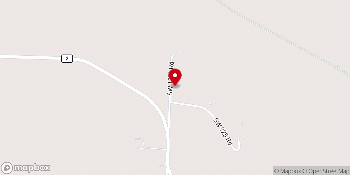 Map showing location of Bear Creek Baptist Church