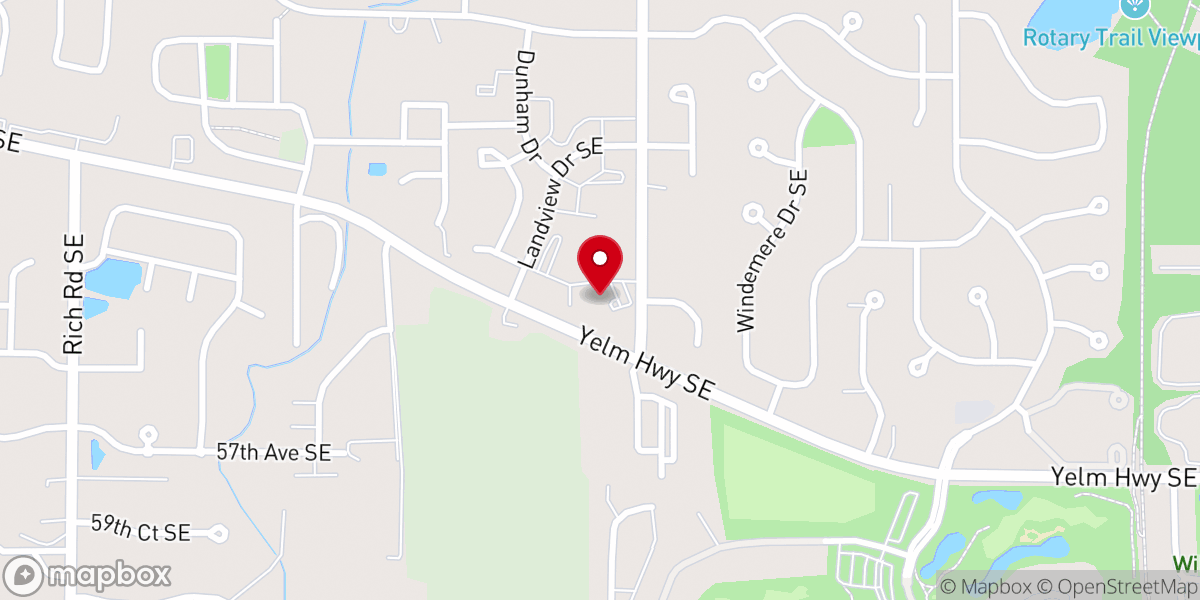 Map showing location of Grace Community Covenant Church