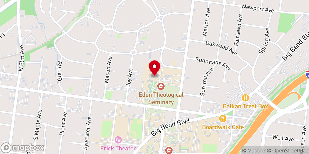 Map showing location of Wehrli Chapel