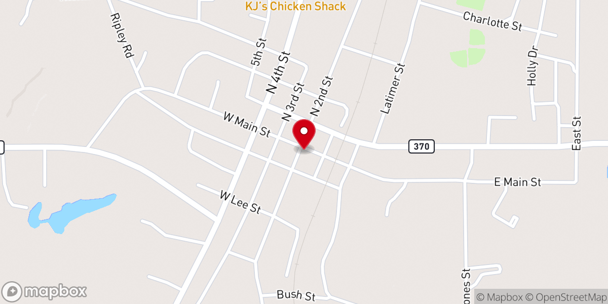 Map showing location of Fill My Cup Coffee Shop