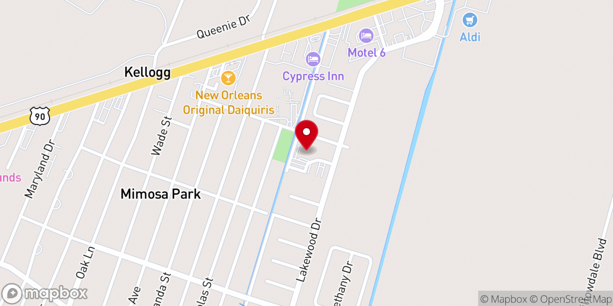 Map showing location of Holy Family Catholic Church