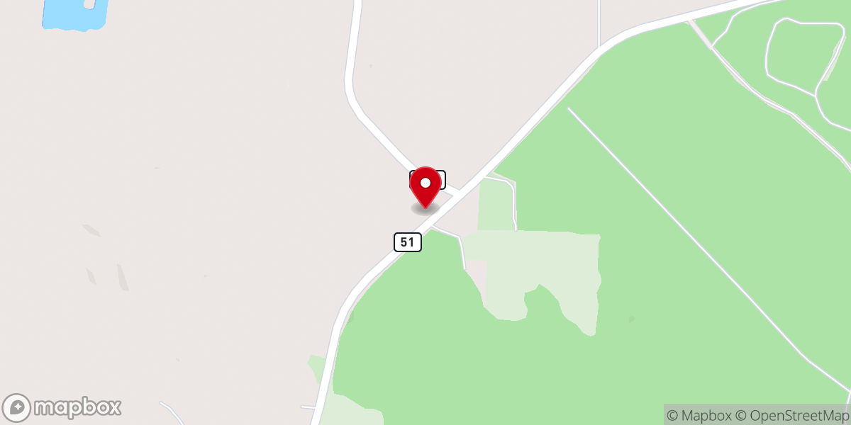 Map showing location of Old Tabernacle Methodist Church