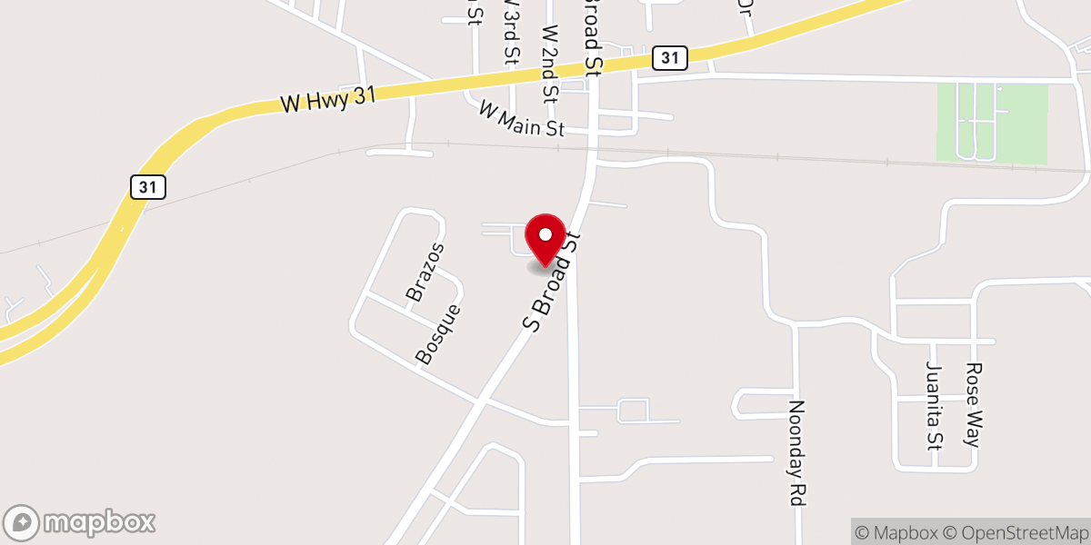 Map showing location of St. Boniface Catholic Church