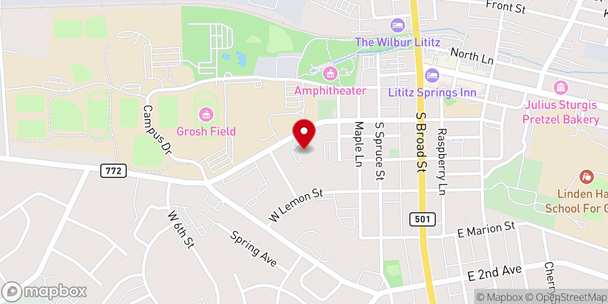 Map showing location of St. Paul Christian Early Learning Center