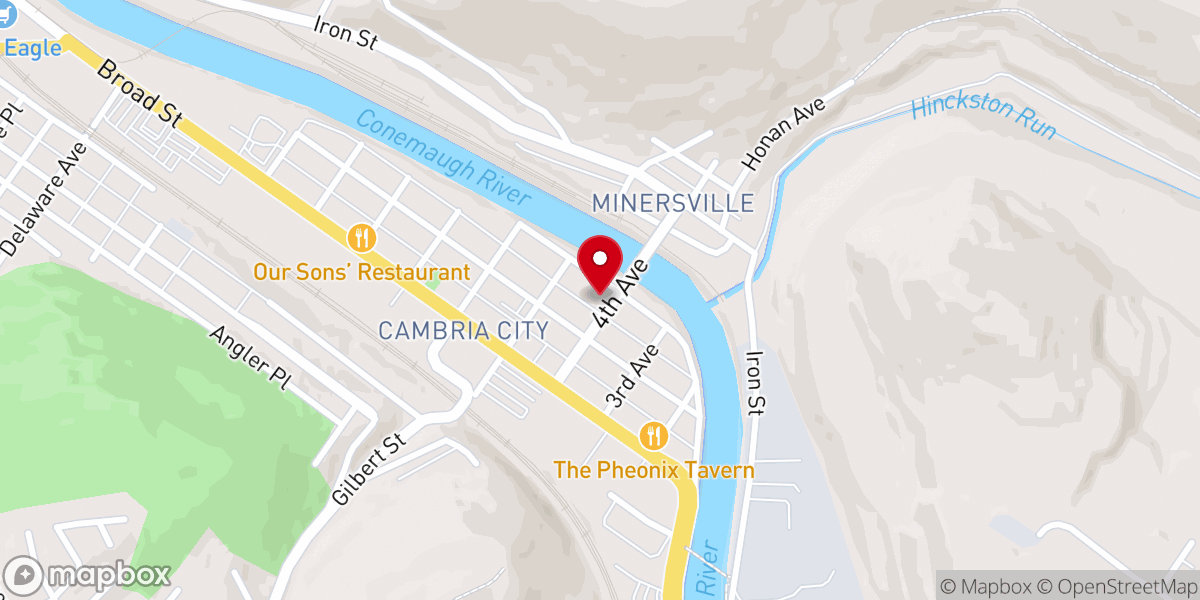 Map showing location of Saint Mary Ruthenian Catholic Church