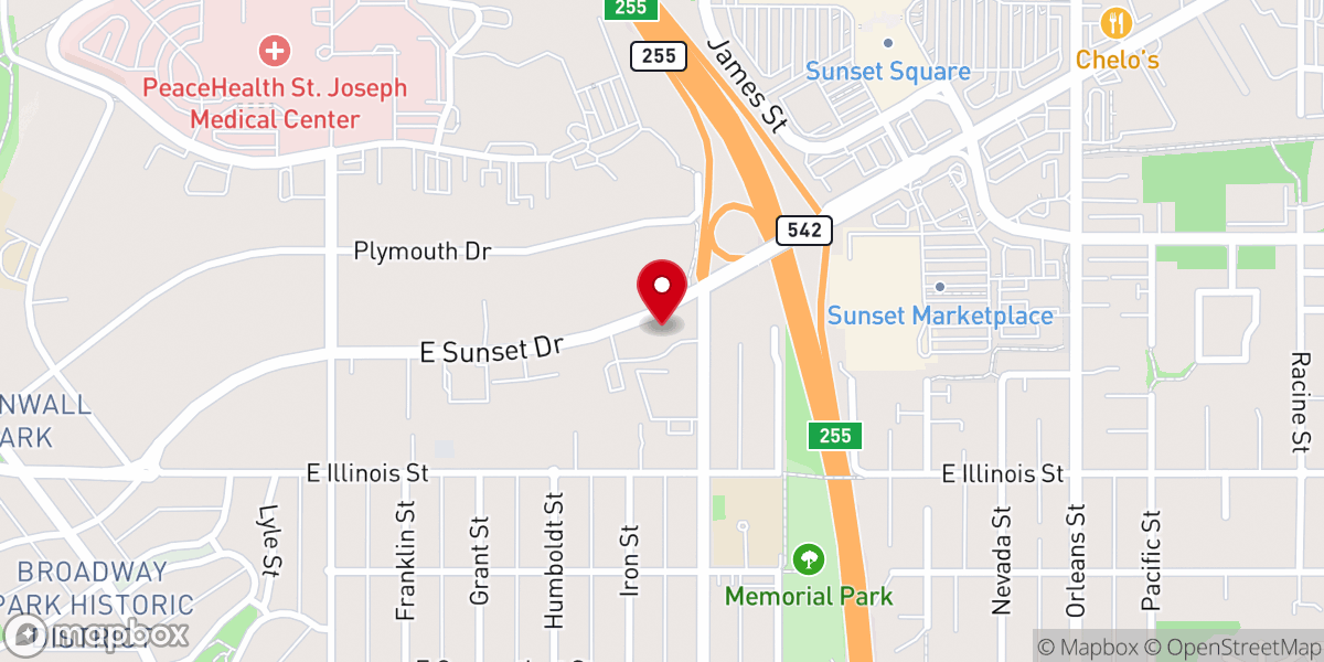 Map showing location of Hope In Christ Church