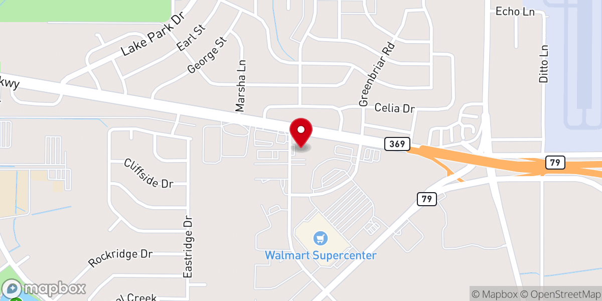 Map showing location of Faith Lutheran Church ELCA and Faith Episcopal Church