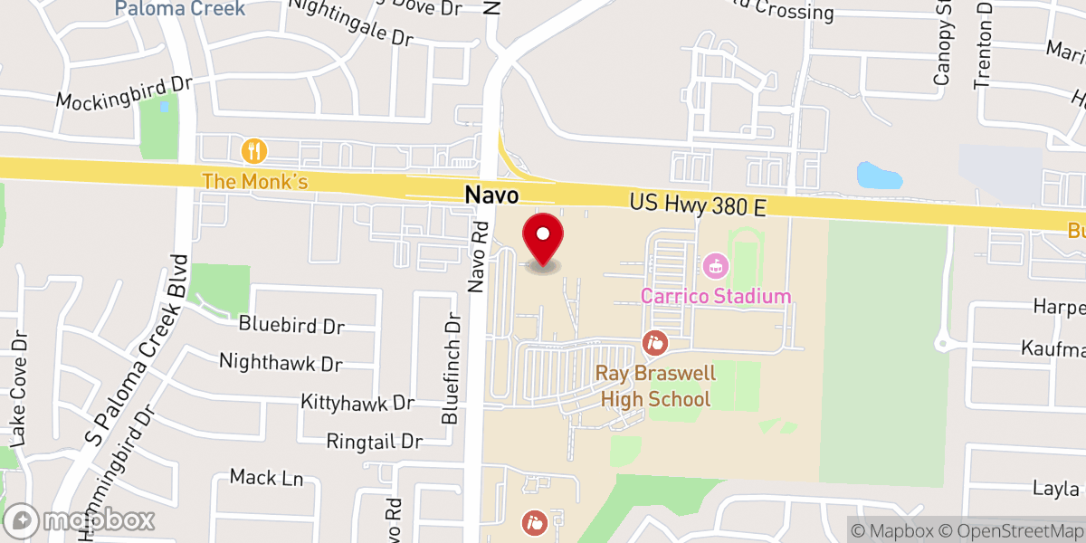 Map showing location of Harvest Ministries