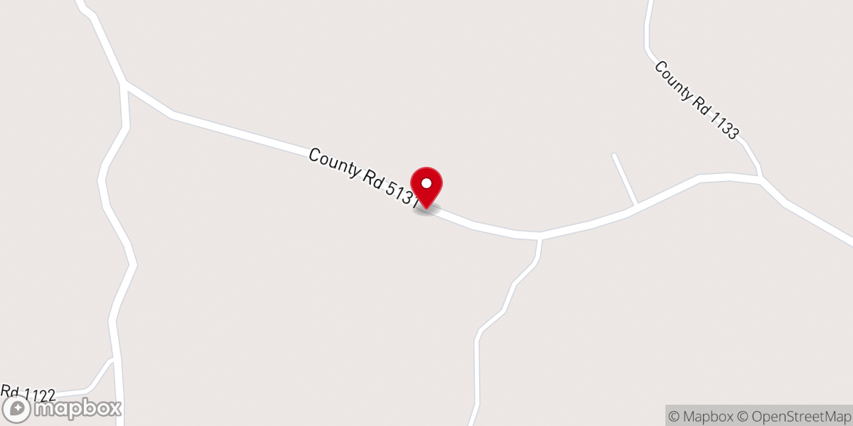 Map showing location of Jerusalem Baptist Church