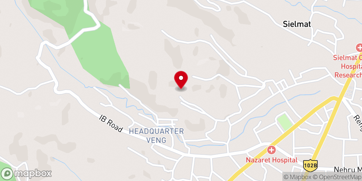 Map showing location of L.Venglai UNITED PENTECOSTAL CHURCH OF MIZORAM
