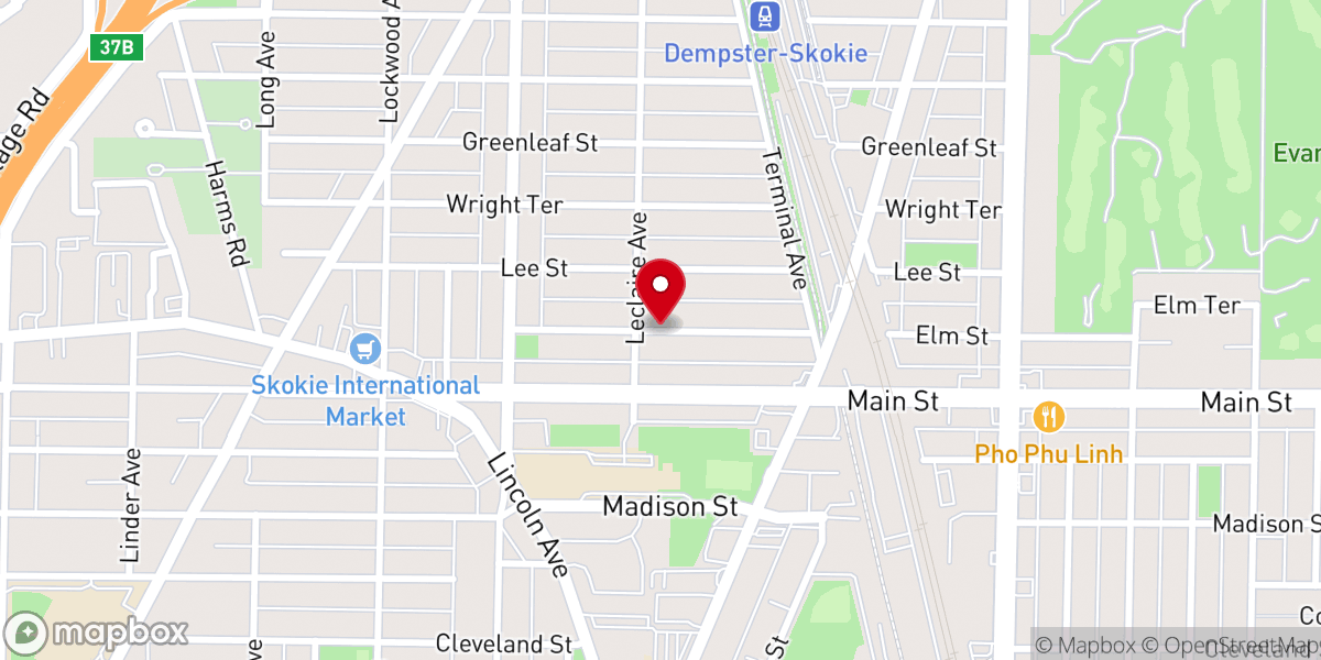 Map showing location of Ethical Humanist Society of Chicago