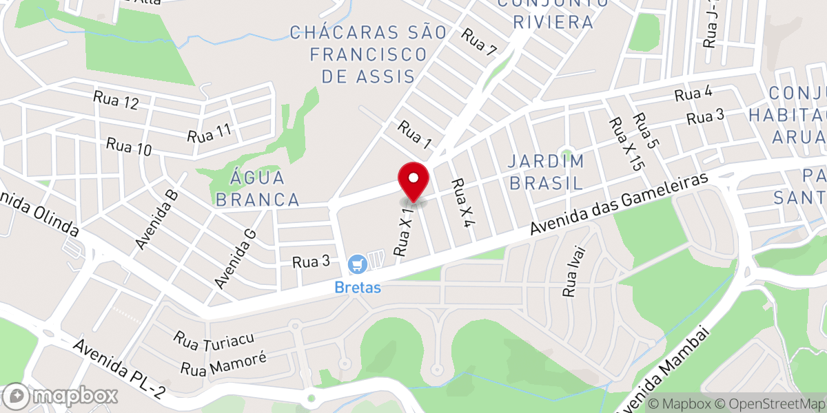 Map showing location of Assembleia de Deus Jardim Brasil MVN