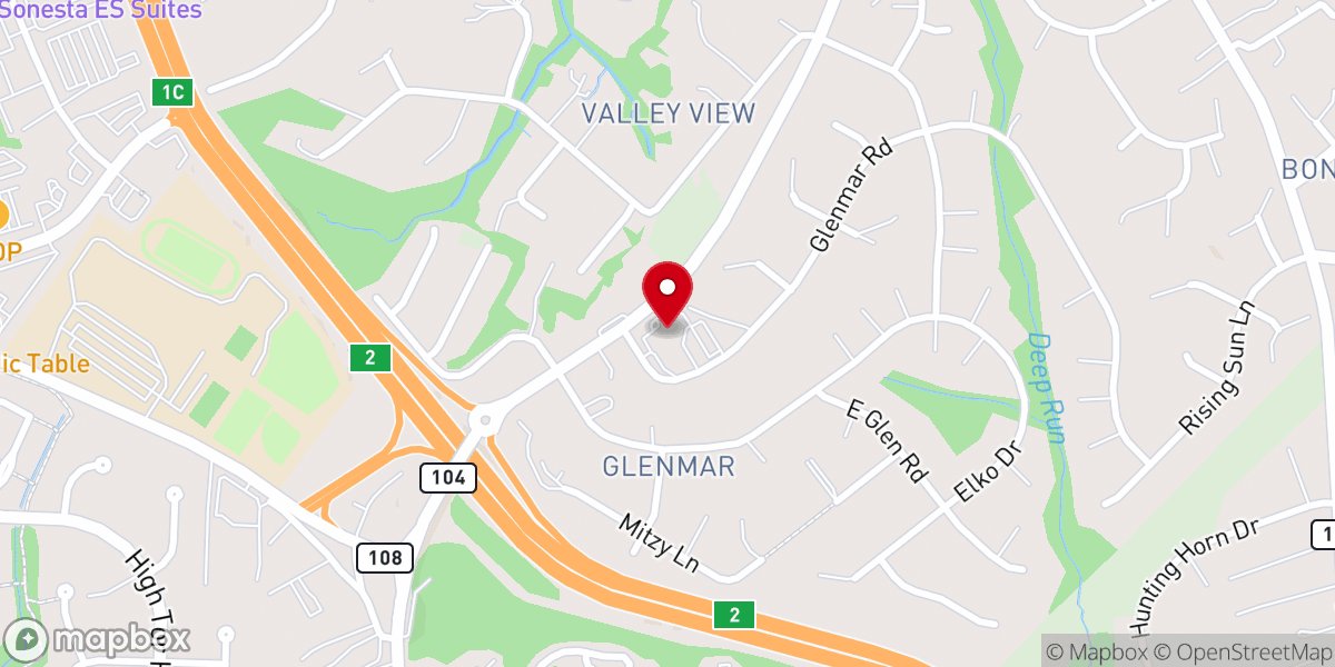 Map showing location of First Korean Presbyterian Church
