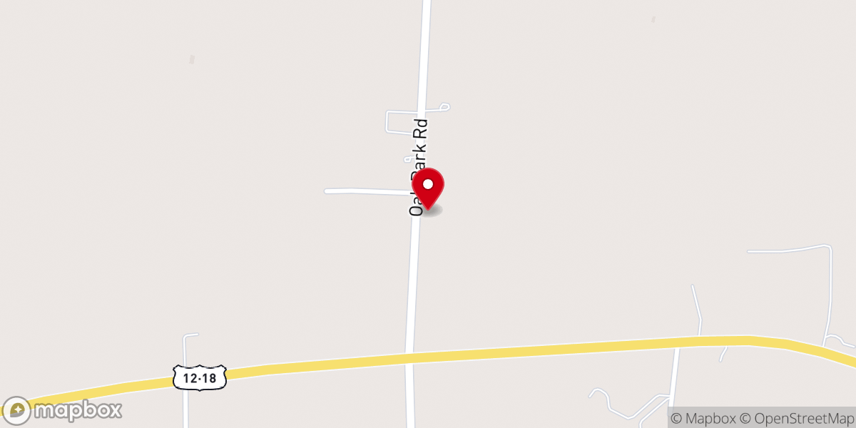 Map showing location of Saint Paul Church