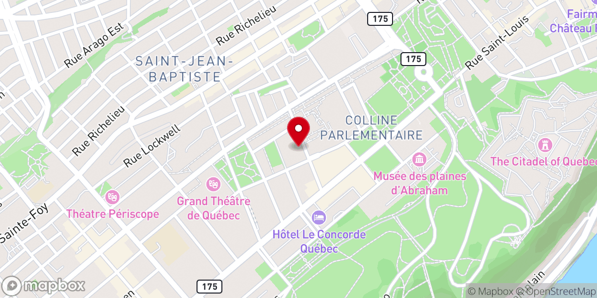 Map showing location of Chapelle des Soeurs-du-Bon-Pasteur