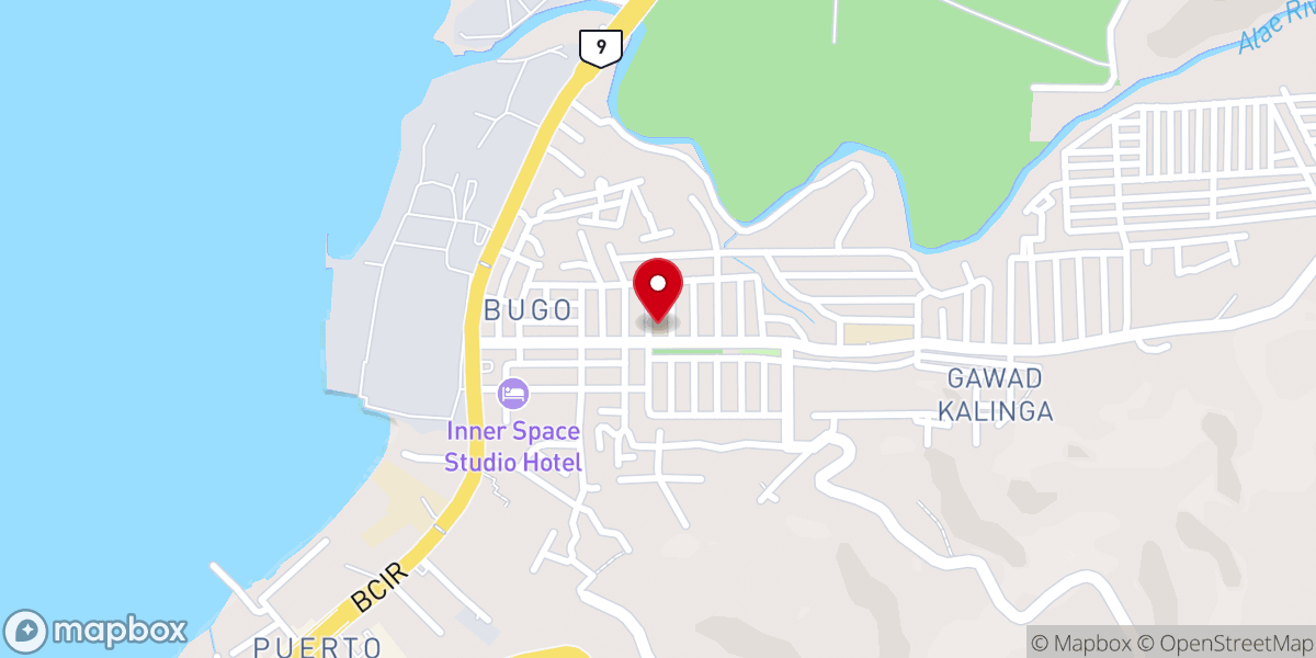 Map showing location of Sacred Heart of Jesus Parish Church